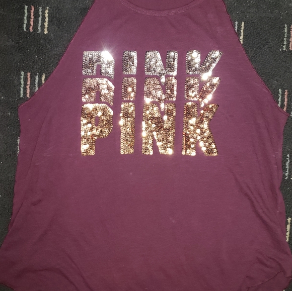 Victoria secret Pink High neck bling tank top - Picture 3 of 3
